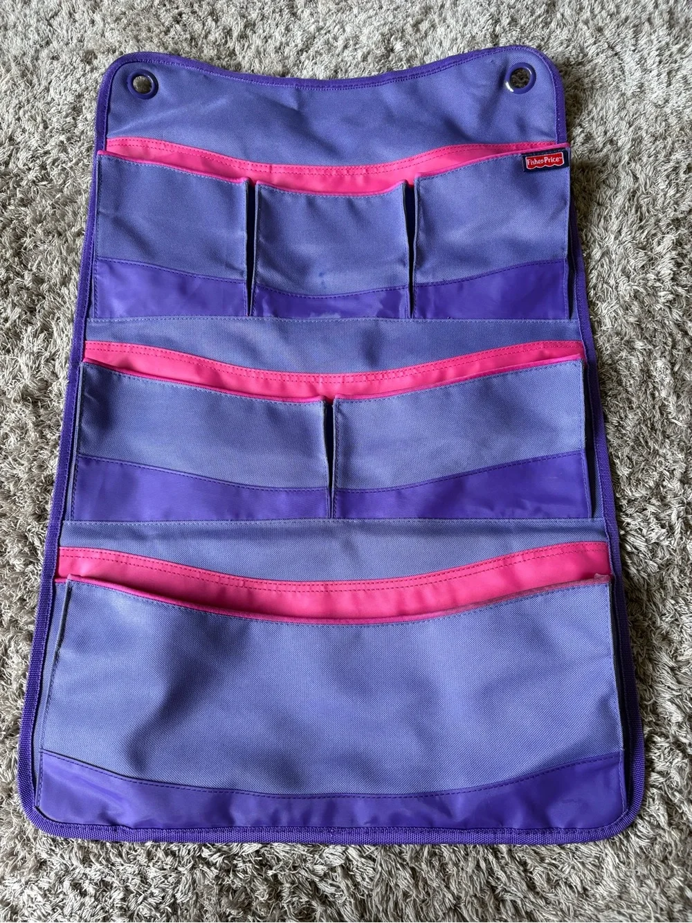 Fisher-Price Purple and Pink Hanging Pocket Organizer